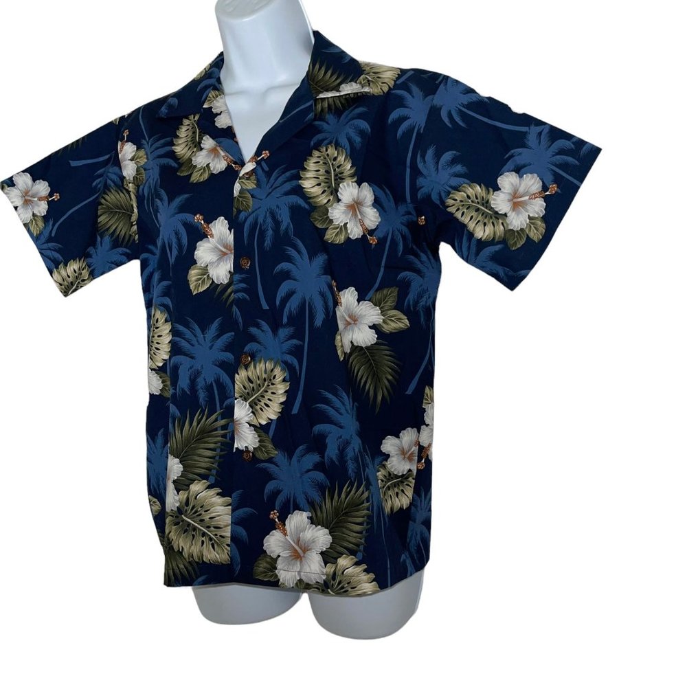 NWT Pacific Legend Aloha Tropical Island Blue Floral Beach Vacation Shirt XL - Picture 5 of 10